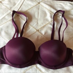 NWOT PINK Wear Everywhere Push Up Strapless Bra