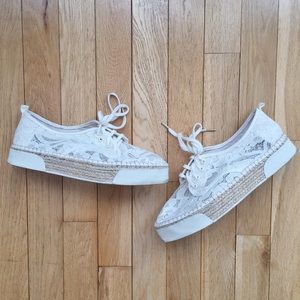 Bershka lace espadrilles