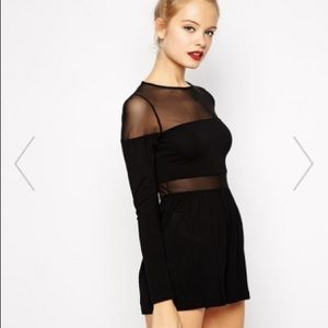 Asos Playsuit with Mesh Insert