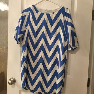 Everly Chevron shift dress