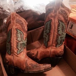Turquoise corral boots! 7 1/2 M