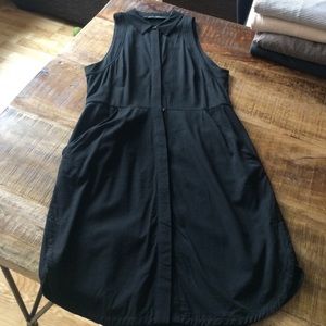 All Saints Black Button Down Dress