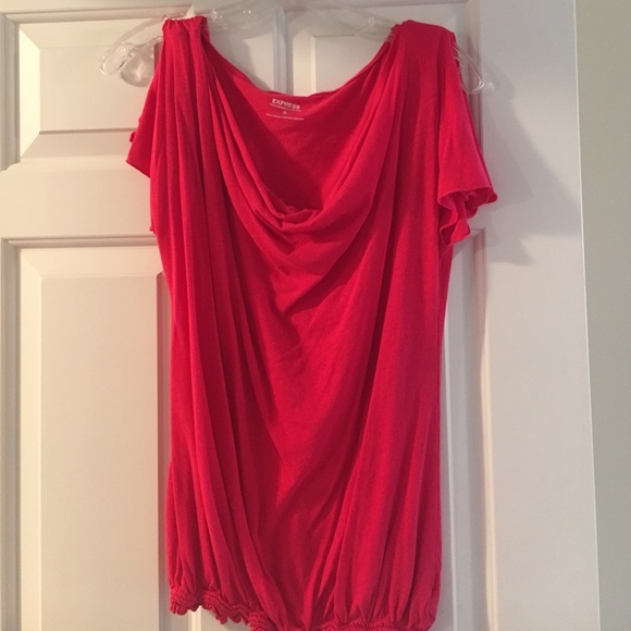Pink/coral soft shirt Express