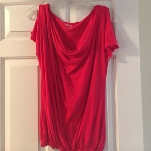Pink/coral soft shirt Express