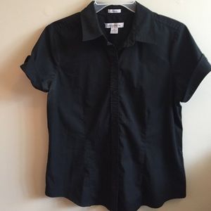 Black button down shirt