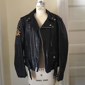 Vinatage Leather Harley moto jacket (authentic)