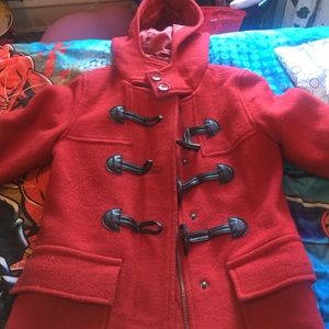 Red Gap toggle wool coat