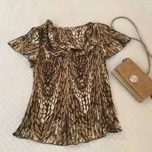Signature by Larry Levine pleated blouse