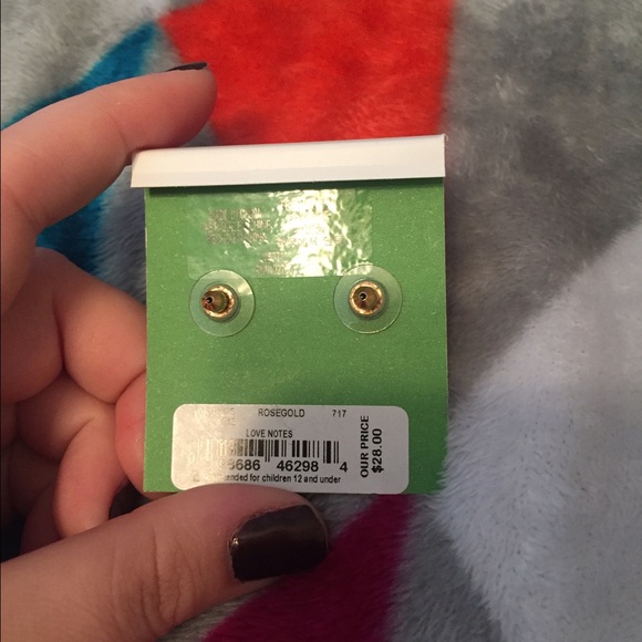 Kate Spade rose gold bow earrings - Picture 3 of 3