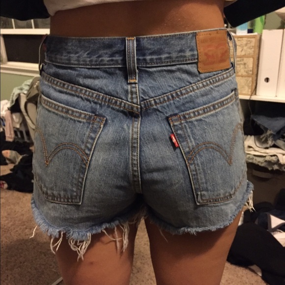Levi's high waisted cutoff shorts