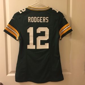 RODGERS XS female Packers jersey