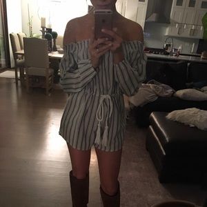 Off the shoulder romper