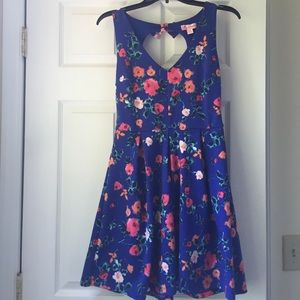 Blue floral sundress