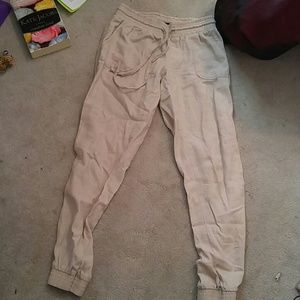 Khaki joggers, worn once
