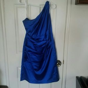 One shoulder cocktail dress