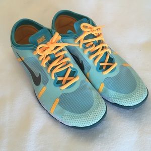 Nike Lunarlon Running Shoes Teal Orange