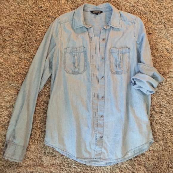 Express Denim Button Down