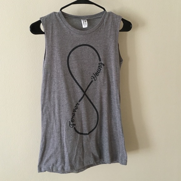 Graphic tank - "forever young"