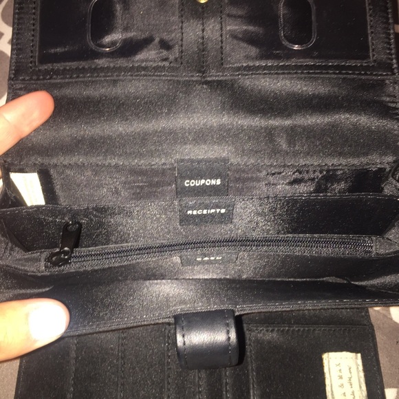 Black and gold large wallet - Picture 3 of 4