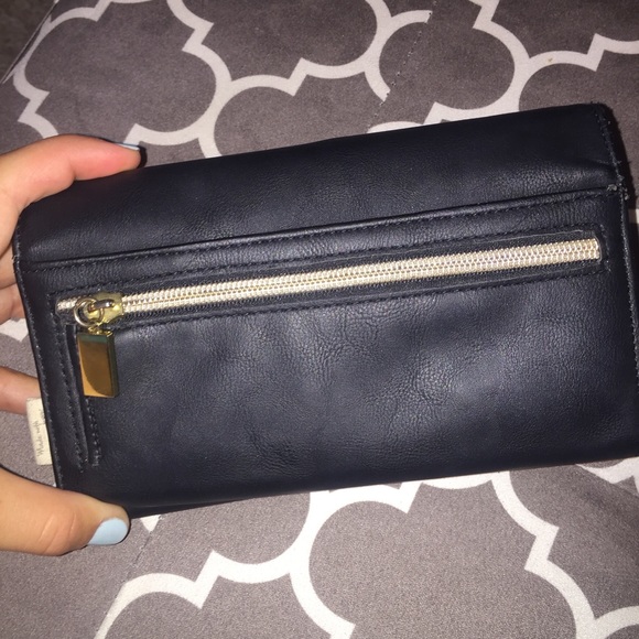 Black and gold large wallet - Picture 4 of 4