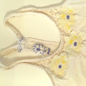 Free people tank crochet top