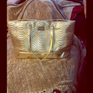 VERSACE PARFUMS WOMEN DUFFLE WEEKENDER TOTE PURSE