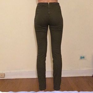 Forest green Skinny Pants