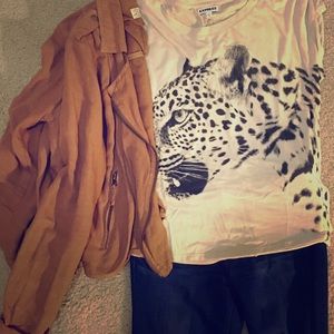 Express Flowy Tiger Tee- Size Small