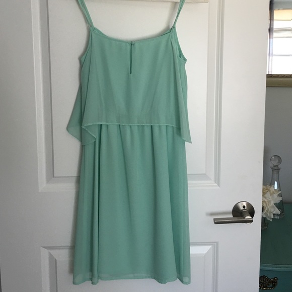 Sea foam green summer dress - Picture 3 of 4