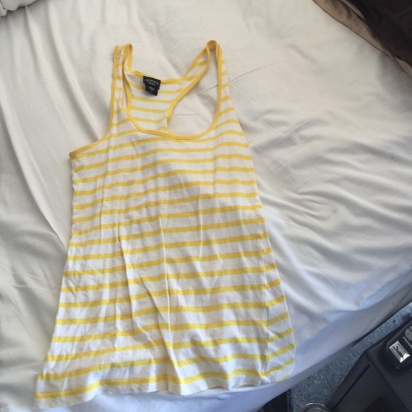White and yellow tank
