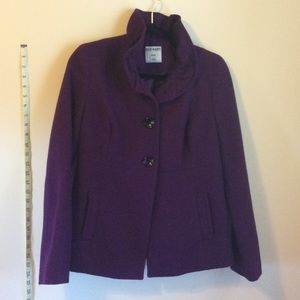 Old Navy Deep Purple Pea Coat