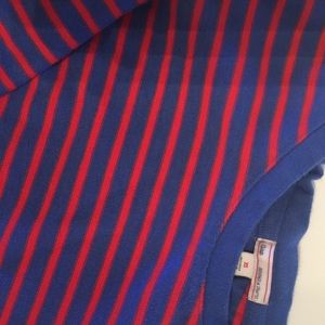 Blue and red striped long sleeve