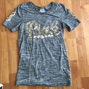 PINK VS sequin T shirt