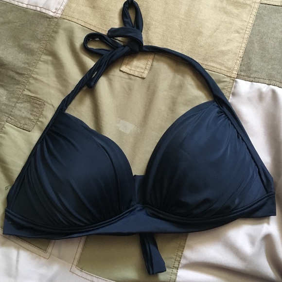 Simple black bikini top