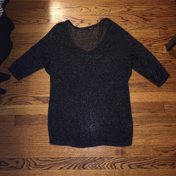 Torrid Tops - Torrid Black and silver shirt