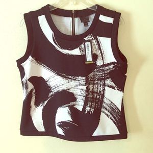 Worthington Black and white top