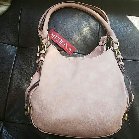 Merona Hobo pink handbag NWT