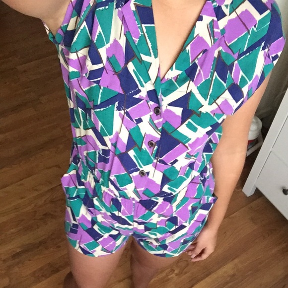 Multi-Color pattern Romper.