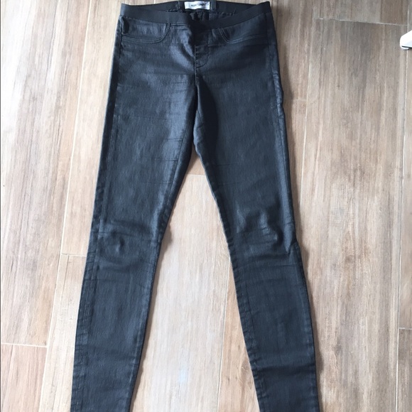 Helmut Lang | Black Coated Leggings