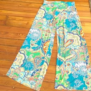 Ralph Lauren Petite XS Printed Palazzo Pants