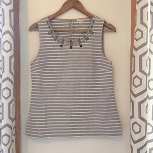 J Crew embellished tank