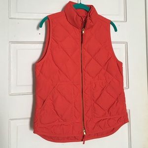 J.Crew Red Puffer Vest