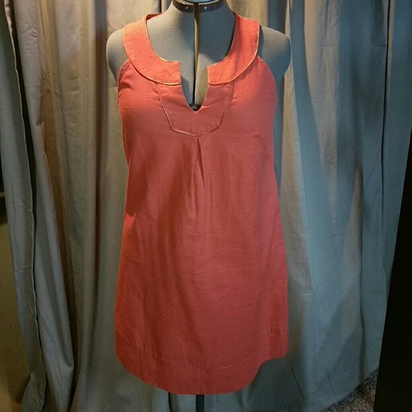 Like New LOFT coral tunic style dress