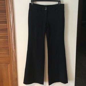 Black wide leg dress pants