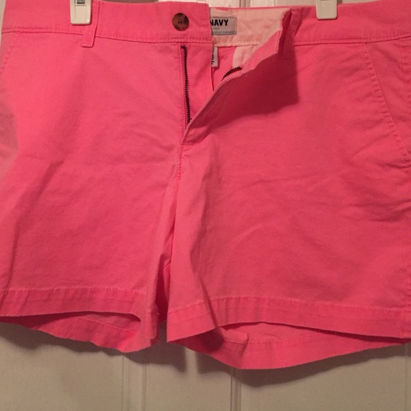 Fluorescent pink shorts