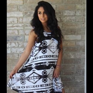 Aztec Print Dress