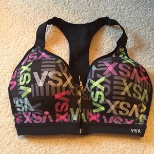 Victoria's Secret front zip sports bra