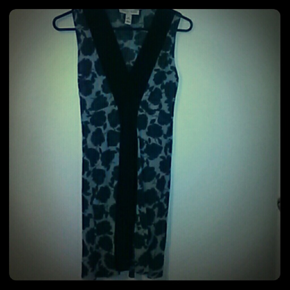 Grey & black dress by White House Black Market