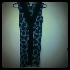 Grey & black dress by White House Black Market