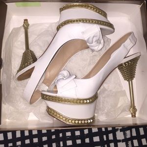 White BEBE dita shoe